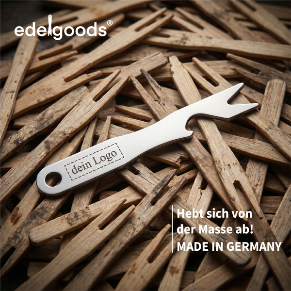 FORX® Logo - Personalized French Fry Fork with Bottle Opener