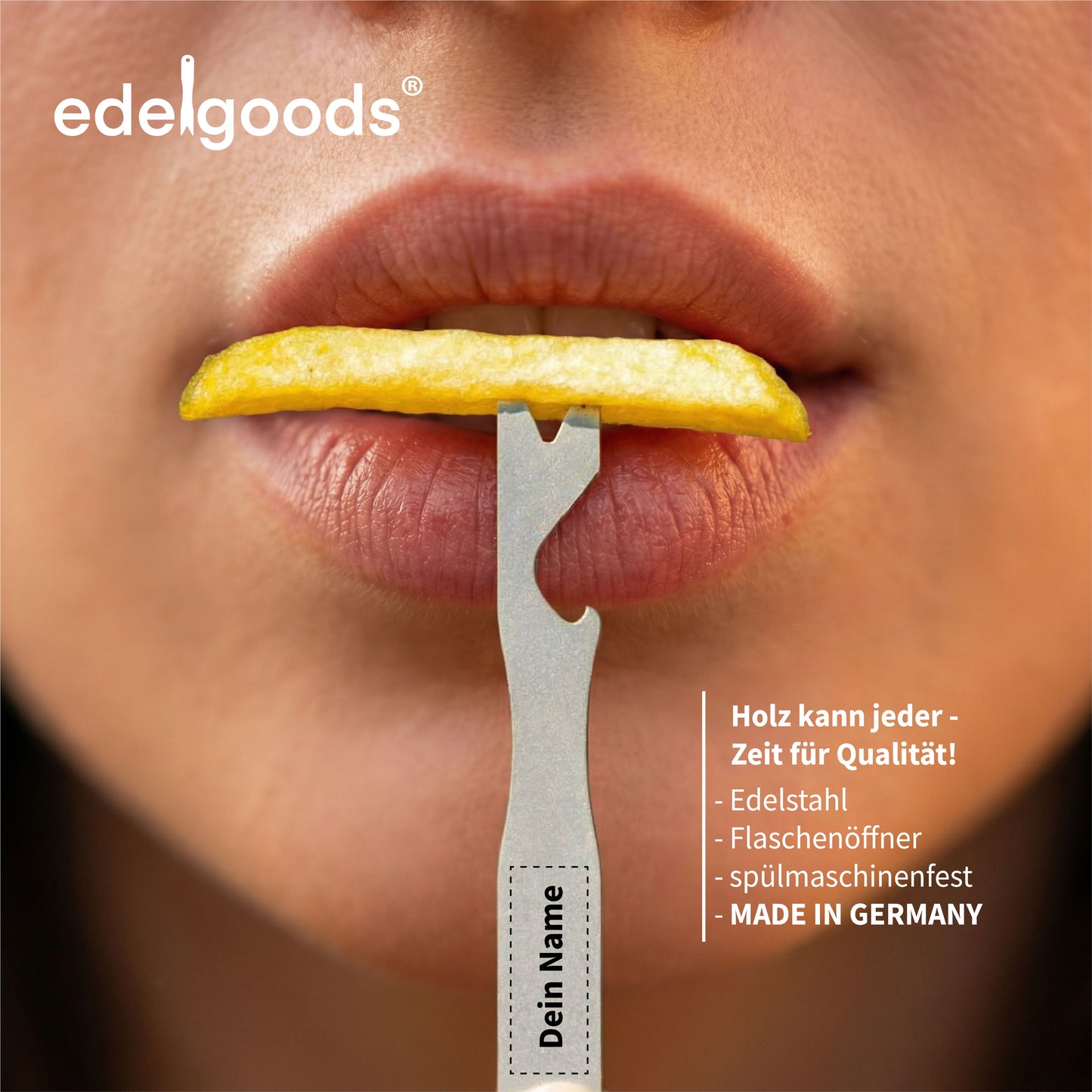 FORX® Custom - personalisierte Pommesgabel mit Flaschenöffner